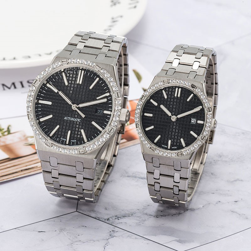 Watch Designer Watch Men's Automatic Mechanical Movement Women's Quartz Movement All Stainless Steel Couple Watch