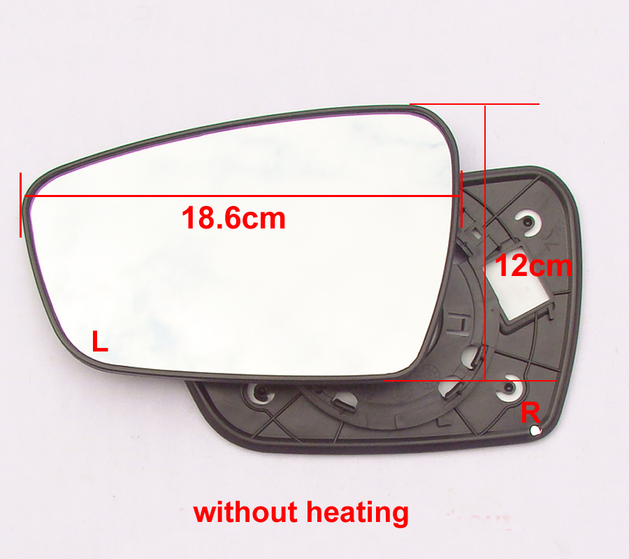 För Kia K3 2013 2014 2015 2016 2017 Biltillbehör Sidospeglar Reflekterande lins Backspegellinser Glas 1 STK