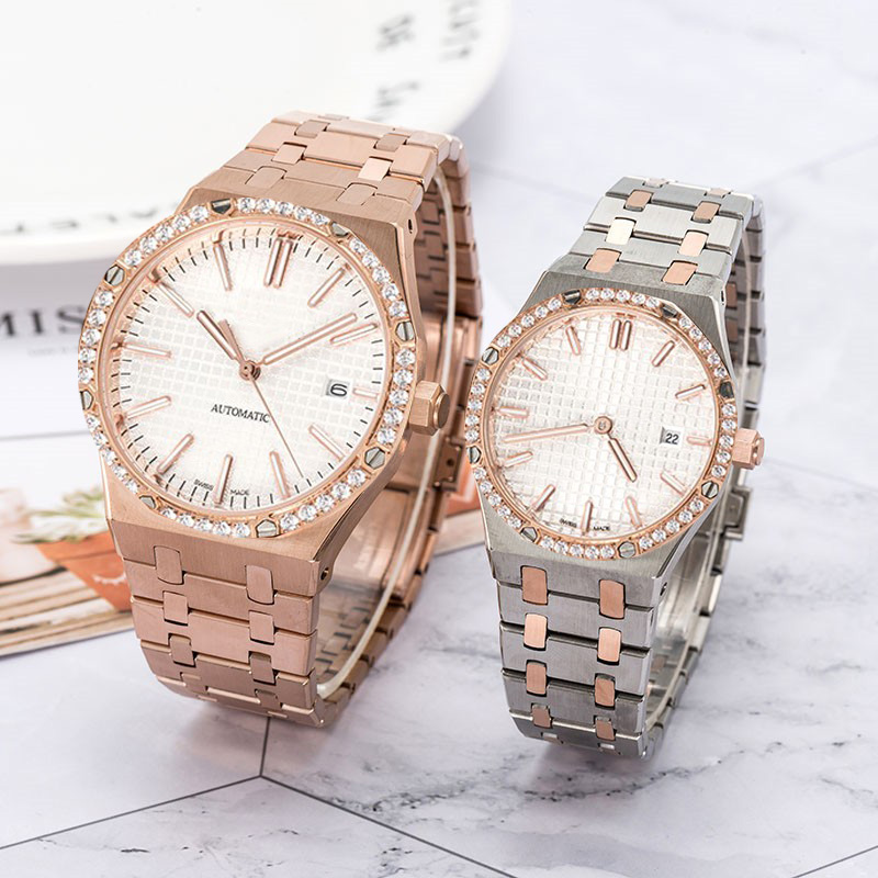 Watch Designer Watch Men's Automatic Mechanical Movement Women's Quartz Movement All Stainless Steel Couple Watch