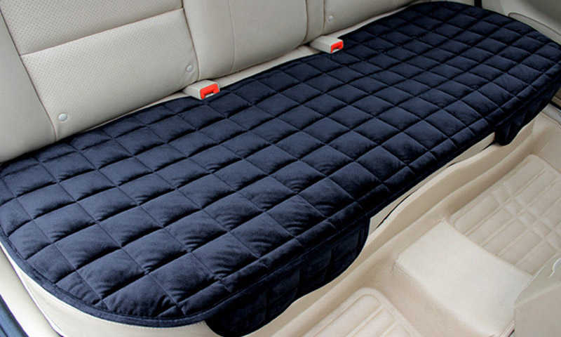 Nouvelle housse de siège de voiture arrière flocage tissu coussin non coulissant hiver Auto protecteur tapis tapis garder au chaud voiture accessoire Auto accessoires