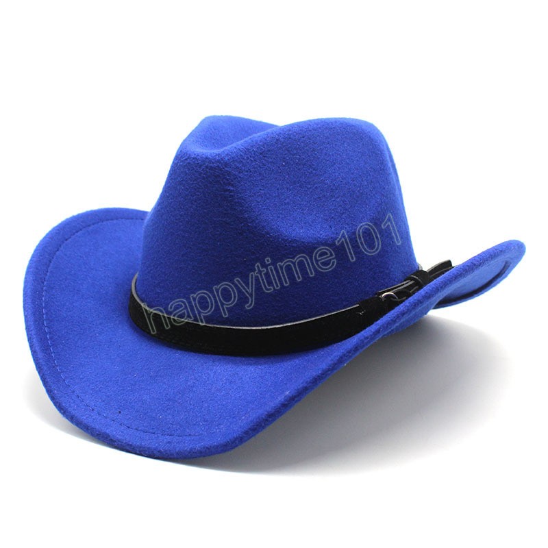 Wintre Wolle Fedora Hut Herbst Cowboy Hüte Frauen Männer Western Cowboy Hut Für Gentleman Dame Leder Sombrero Hombre Jazz Caps