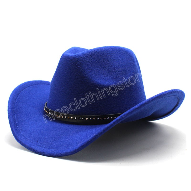 Hiver femmes hommes laine noire Fedora chapeau Chapeu Western Cowboy chapeau Gentleman Jazz Sombrero Hombre casquette élégante dame Cowgirl chapeaux