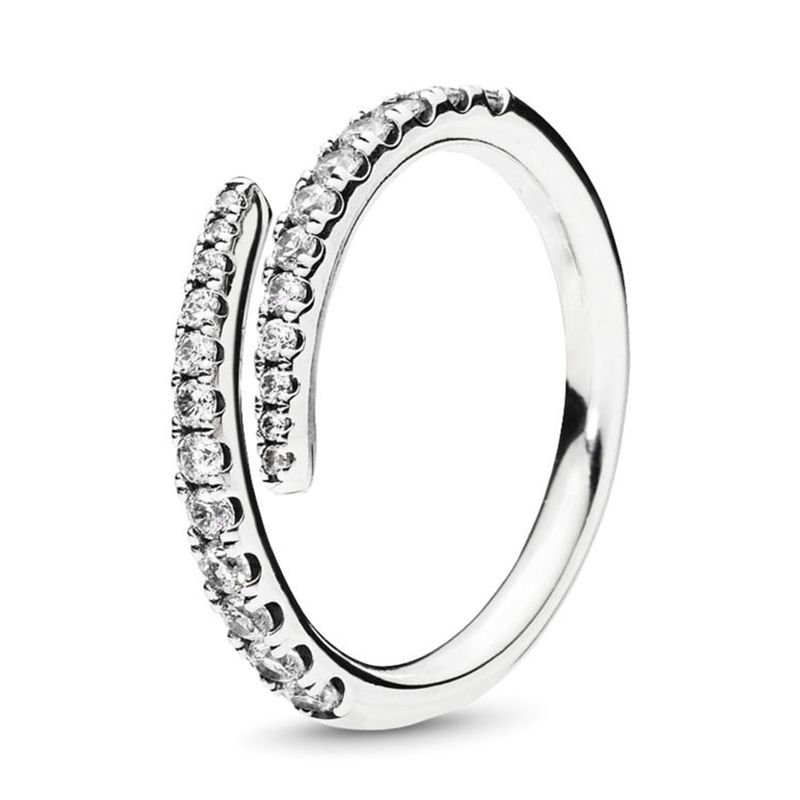 Bague pour femme en argent sterling 925, nouvelle mode, rose brillant, adaptée à l'original Pandora, un cadeau spécial pour les femmes.