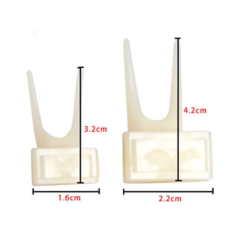 Fourchette à nourriture pour oiseaux Fourchette à collations de fruits en plastique blanc pour perroquets Fournitures pour perroquets à oiseaux 2 fentes Porte-nourriture Alimentation sur cage