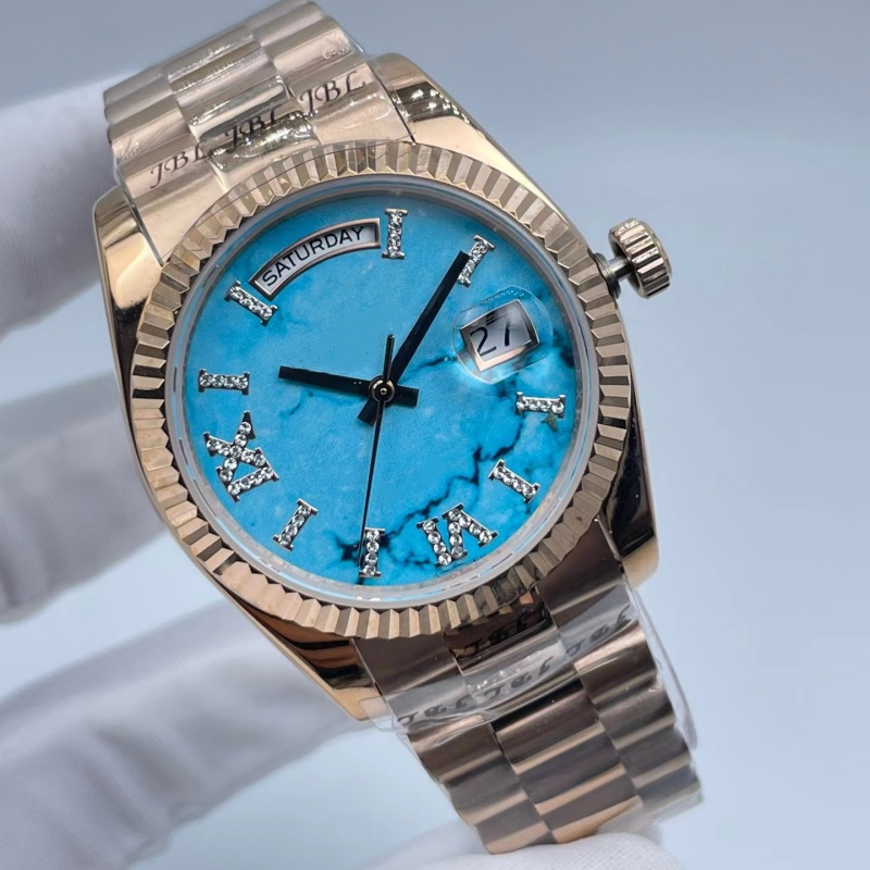 Luxe designer Classic Fashion Automatic Watch ingelegd met diamant maat 36mm saffierglas een favoriet kerstcadeau voor dames Gratis transport