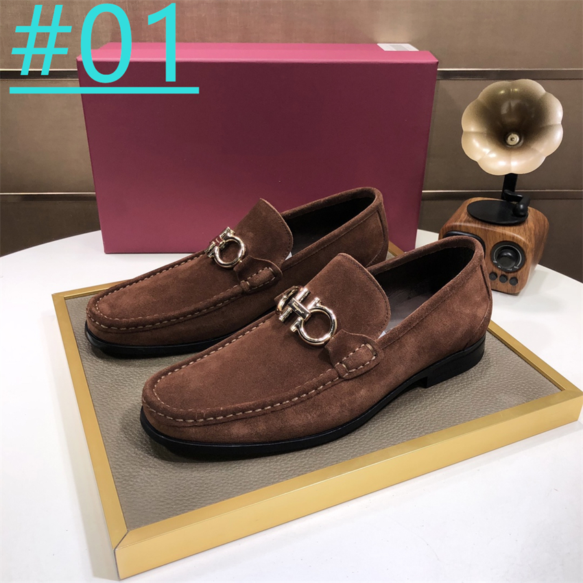 22 modèle de luxe en cuir véritable hommes chaussures décontractées robe formelle chaussures appartements mocassins homme mariage chaussures de créateur de haute qualité