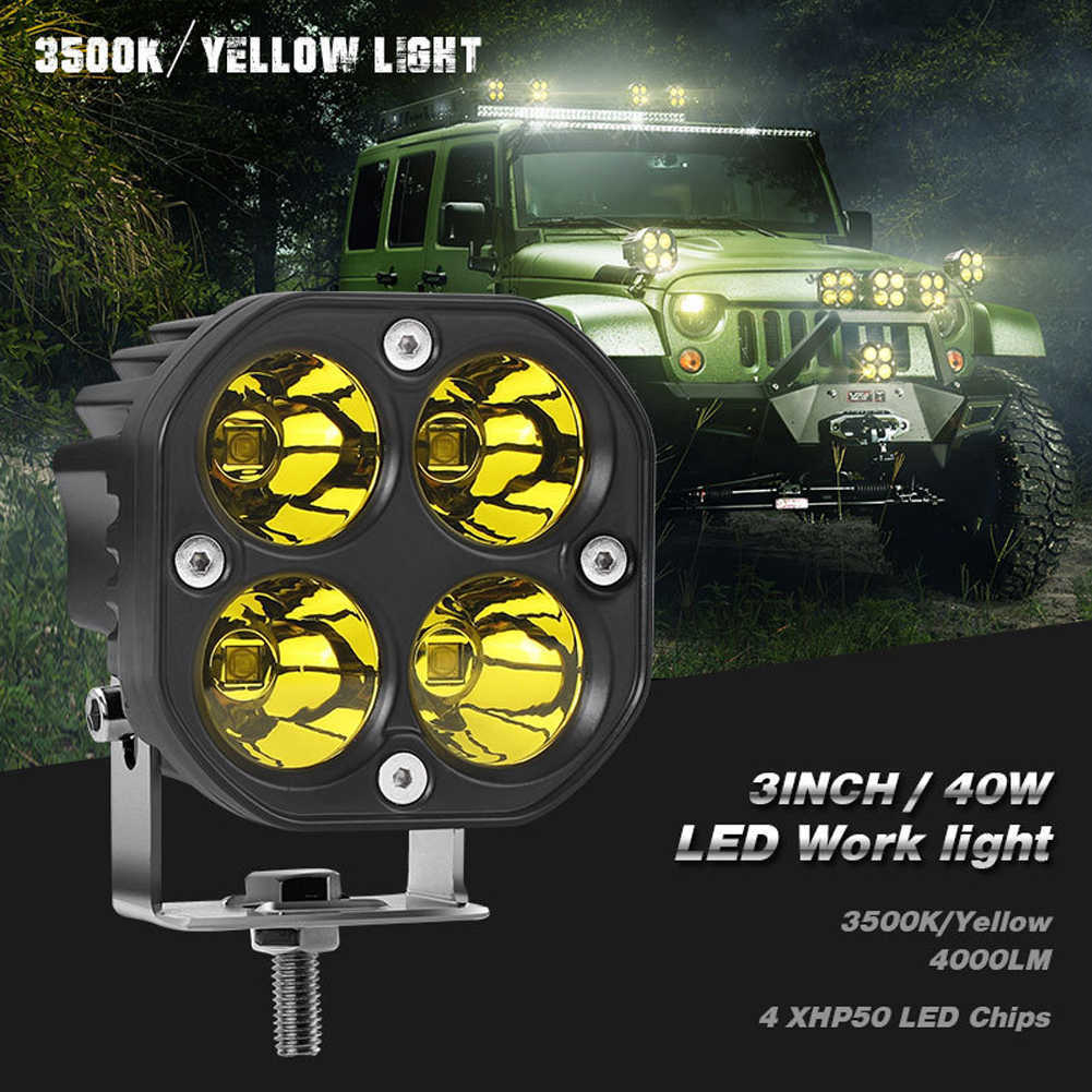 New 3" Running Lights for Cars Motorcycle Led Bar Fog Lights Headlights Spotlight DRL Pod Lamps for Auto Niva Lada 4x4 Off Road ATV