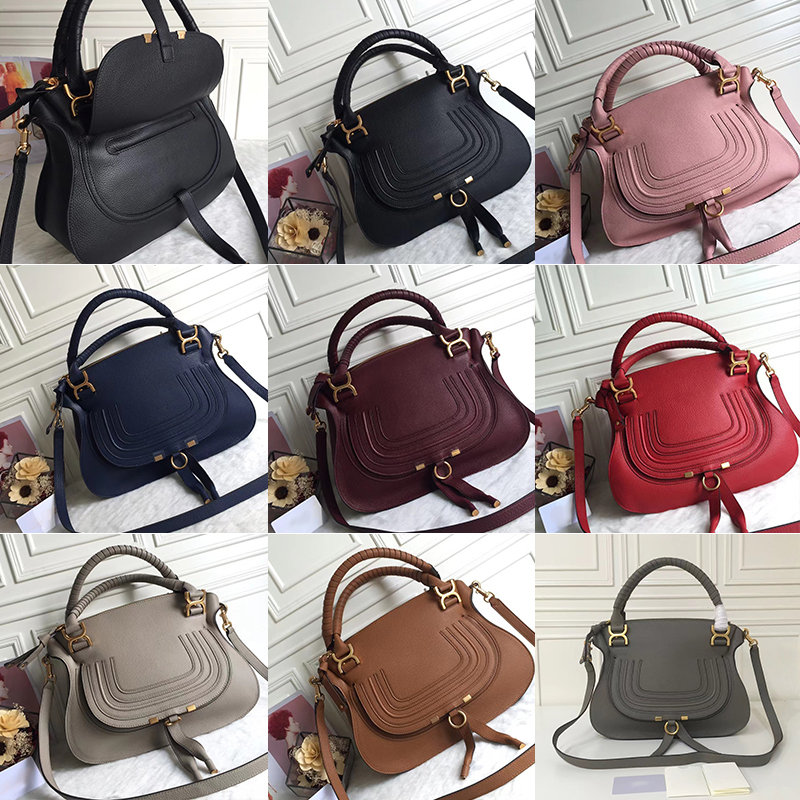 10A väska i äkta läder mode lyx designerväska crossbody väska handväska lyxiga handväskor dubbelt handtag multicolor crossbody designerväskor handväska svart marcie