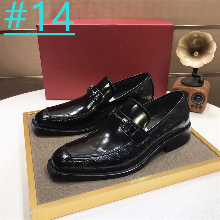 22 modèle de luxe en cuir véritable hommes chaussures décontractées robe formelle chaussures appartements mocassins homme mariage chaussures de créateur de haute qualité