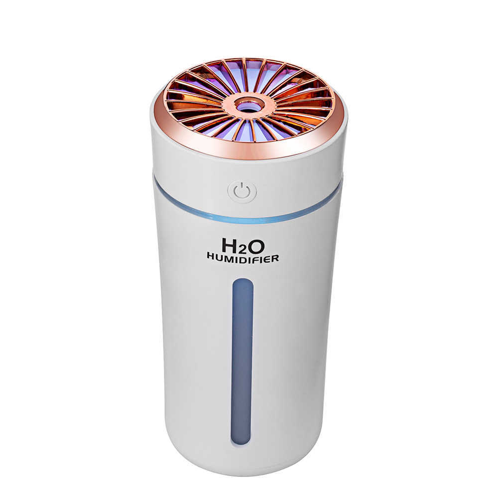 Humidifiers 270ML Portable Mini Air Humidifier USB Ultrasonic Essential Oil Aroma Mist Maker LED Night Light for Home Car Purifier