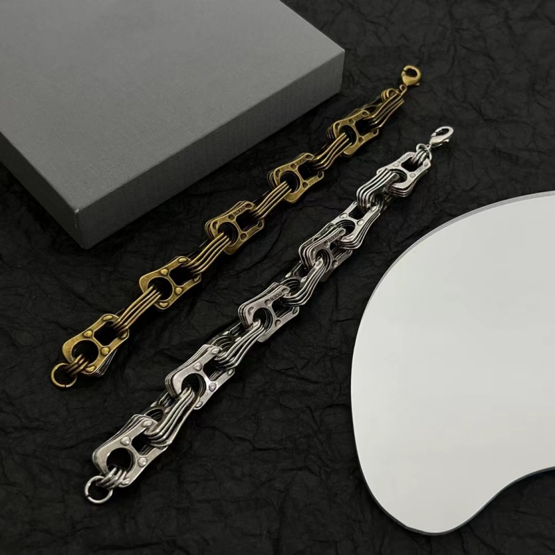 Nouveau collier à tirette vintage Bracelets Unisexe lettres à la mode conçoit Punk boucle d'oreille Bijoux de luxe