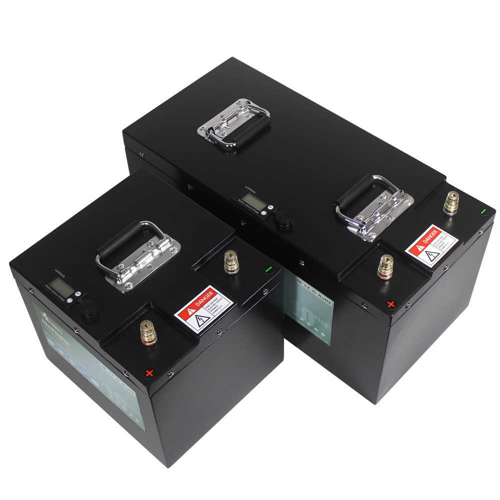 36V LiFePO4 Batterie 40AH 200AH Eingebauter BMS Lithium-Eisenphosphat-Akku für RV AGV Solar-Gabelstapler-Roboterboot