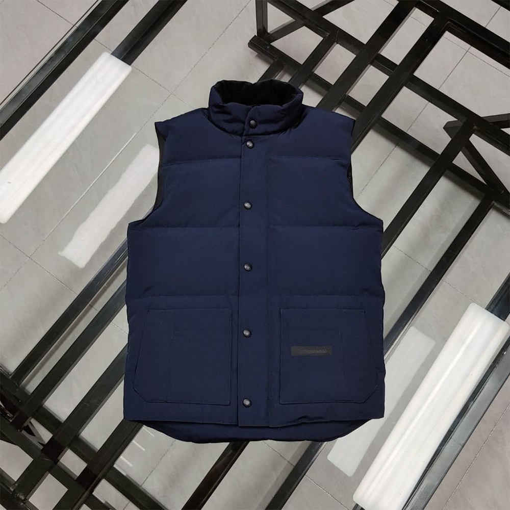 Gilet imbottito Gilet firmato Gilet da uomo Felpa da uomo e da donna Autentico materiale di piuma d'oca di lusso Cappotto sciolto Cappotto di tendenza moda Cappotto impermeabile rosso taglia XS-2XL