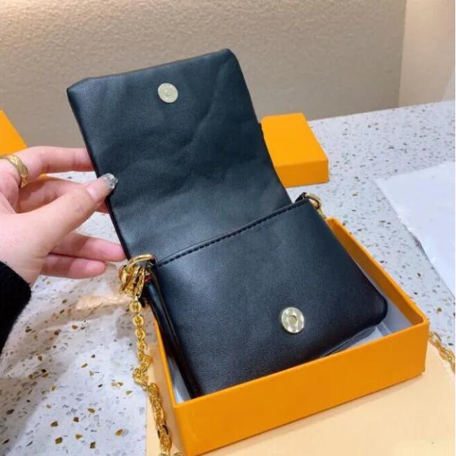 Top quality COUSSIN Women chain mini wallet tote crossbody Bags Luxury Designer Ghesquiere fashion wallets Camera Cases card pocke245x