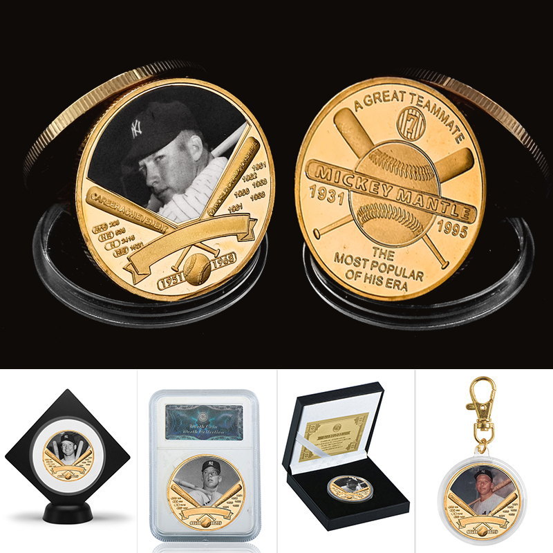 Arti e mestieri Campione di baseball popolare europeo e americano Moneta commemorativa artigianale in metallo