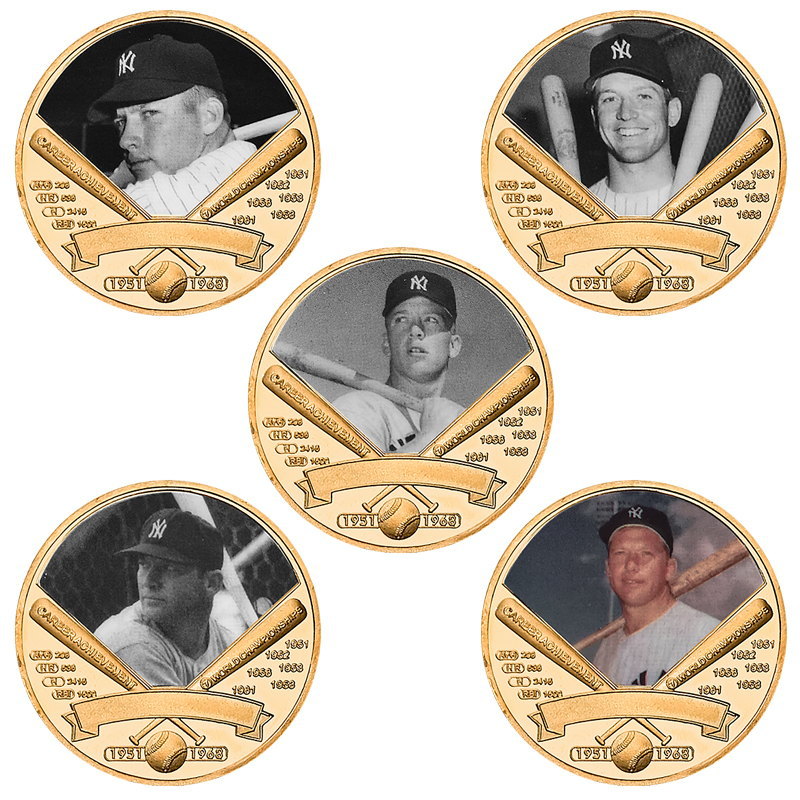 Arti e mestieri Campione di baseball popolare europeo e americano Moneta commemorativa artigianale in metallo