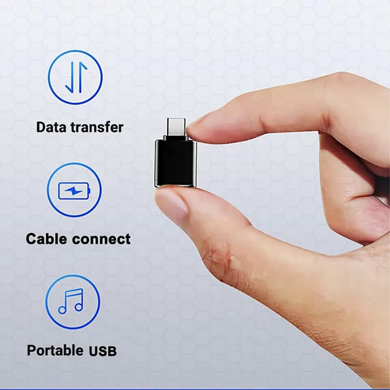 OTG Adaptörü Tip-C-USB 3.0 Mobil Telefon Adaptörü Huawei USB Flash Disk Dönüştürücü