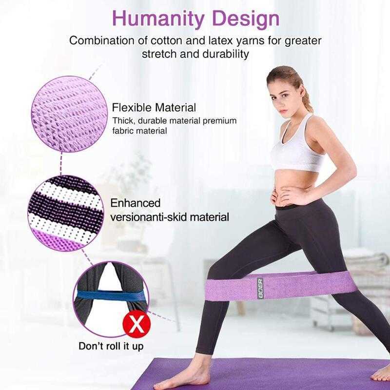 Weerstandsbanden 3 stks/partij Elastische rubberen band Fitness Sport Weerstandsbanden Set Hip Circle Expander Trainingsbanden voor Gym Workout Oefening HKD230710