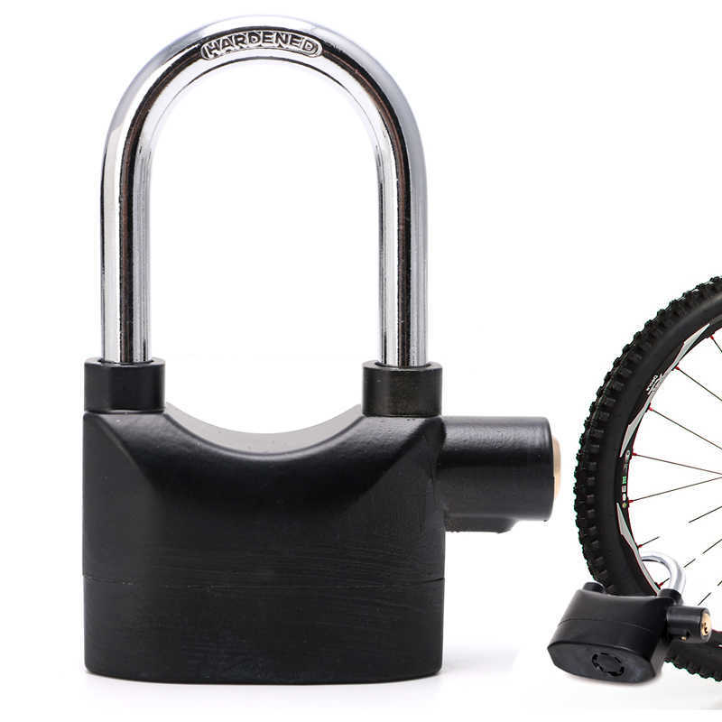 Candados para bicicleta, candado con alarma de sirena a prueba de agua, candado con alarma para motocicleta, bicicleta de haz largo, Bicyc HKD230710