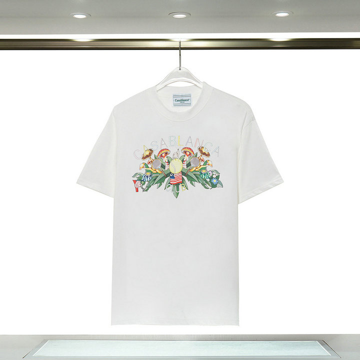 2023 Summer Graphic Floral Letter Pr3nt Men's Casual T-Shirts Crew Neck Short-Sleeve Breathable Fashion Men's Tees FB037