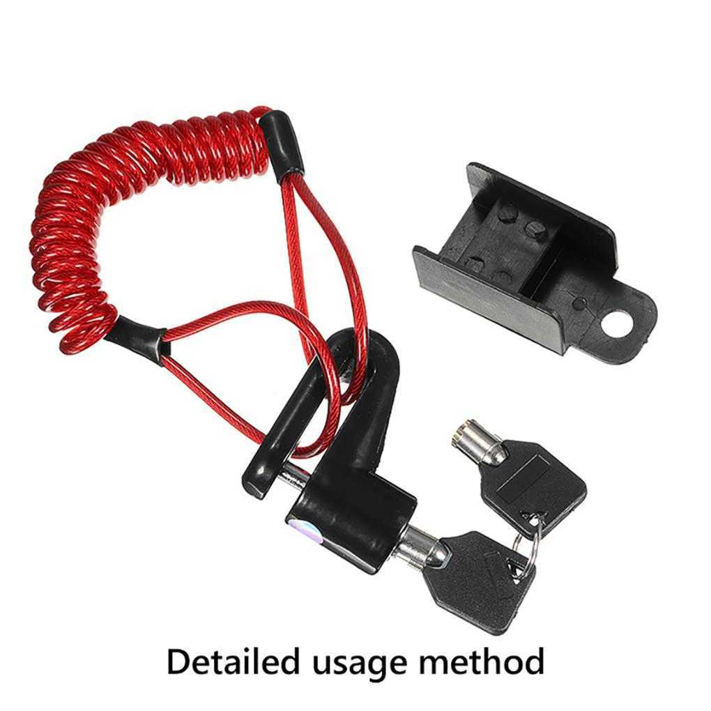 Bike Locks Disc Brake Lock Rinder Rope Anti-Tht Safety Motorcyc Bicycs Wheel Locks Outdoor Padlock for Ectric Scooter HKD230710