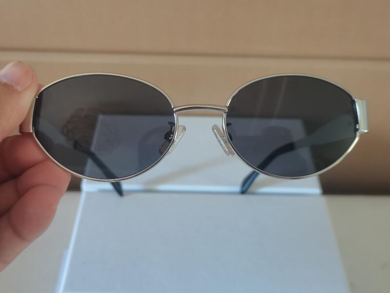 Realfine 5A Eyewear Cline CL4S235 Triomphe Metal 01 Gafas de sol de diseñador de lujo para hombre Mujer con gafas Caja de tela CL40308