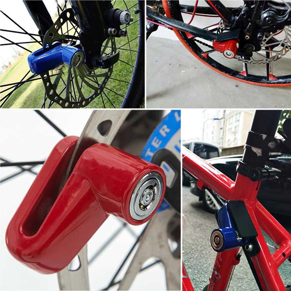 Candados de bicicleta Candado de freno de disco Rinder Cuerda Anti-Tht Safety Motorcyc Bicycs Candados de rueda Candado al aire libre para scooter eléctrico HKD230710