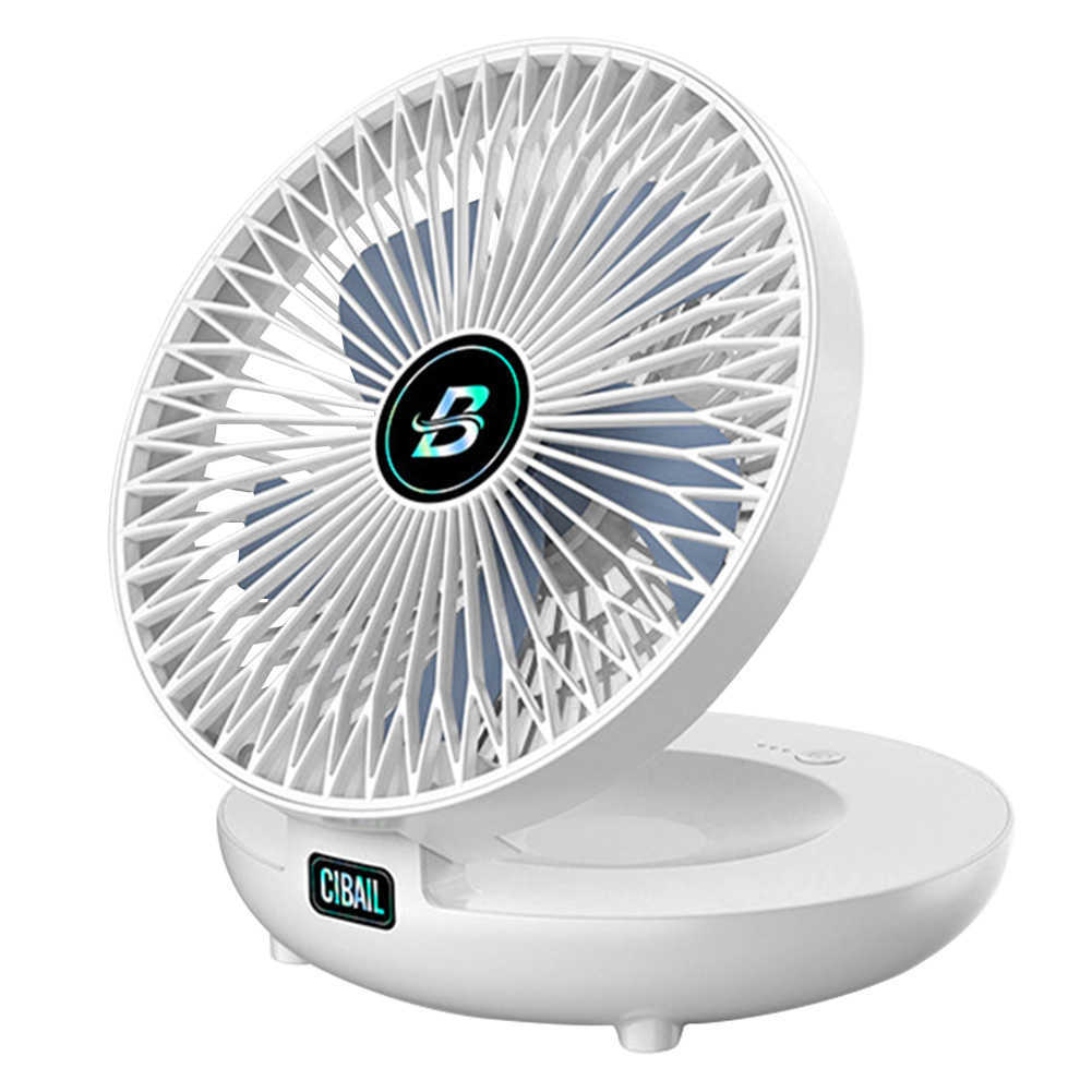 Ventiladores elétricos Câmeras Dobráveis Práticos Ventilador Velocidade Ventilador portátil USB recarregável Ventilador sem fio Ultra silencioso Punch 1200 MAh para dormitório de escritório doméstico