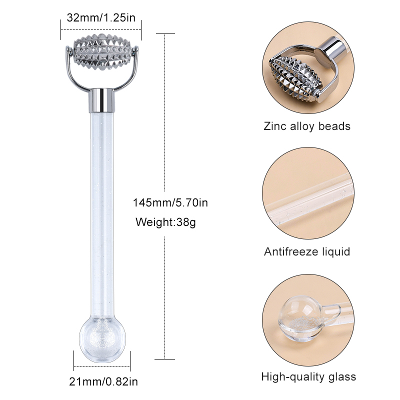 Мини -массажный ролик на уходе за лицом лицевой границы