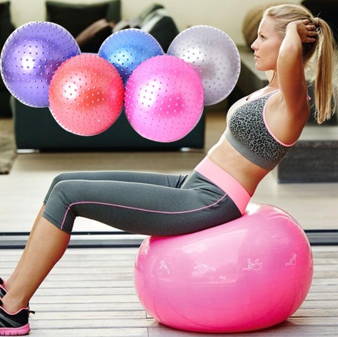 Anti Patlama Dengesi Egzersiz Yoga Top 55cm 65cm 75cm 85cm Fitness PVC Derin Doku Masaj Topları Tetik noktası Myofasial Serbest Bırakma Evi Tam Vücut Masajı