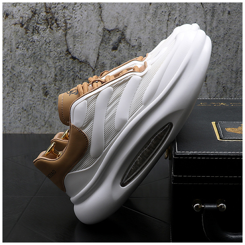 summer Trend Luxury Men Running Shoes Bread shoes splice White thick bottom Designer Sneakers Hip Hop Casual Flats Zapatillas