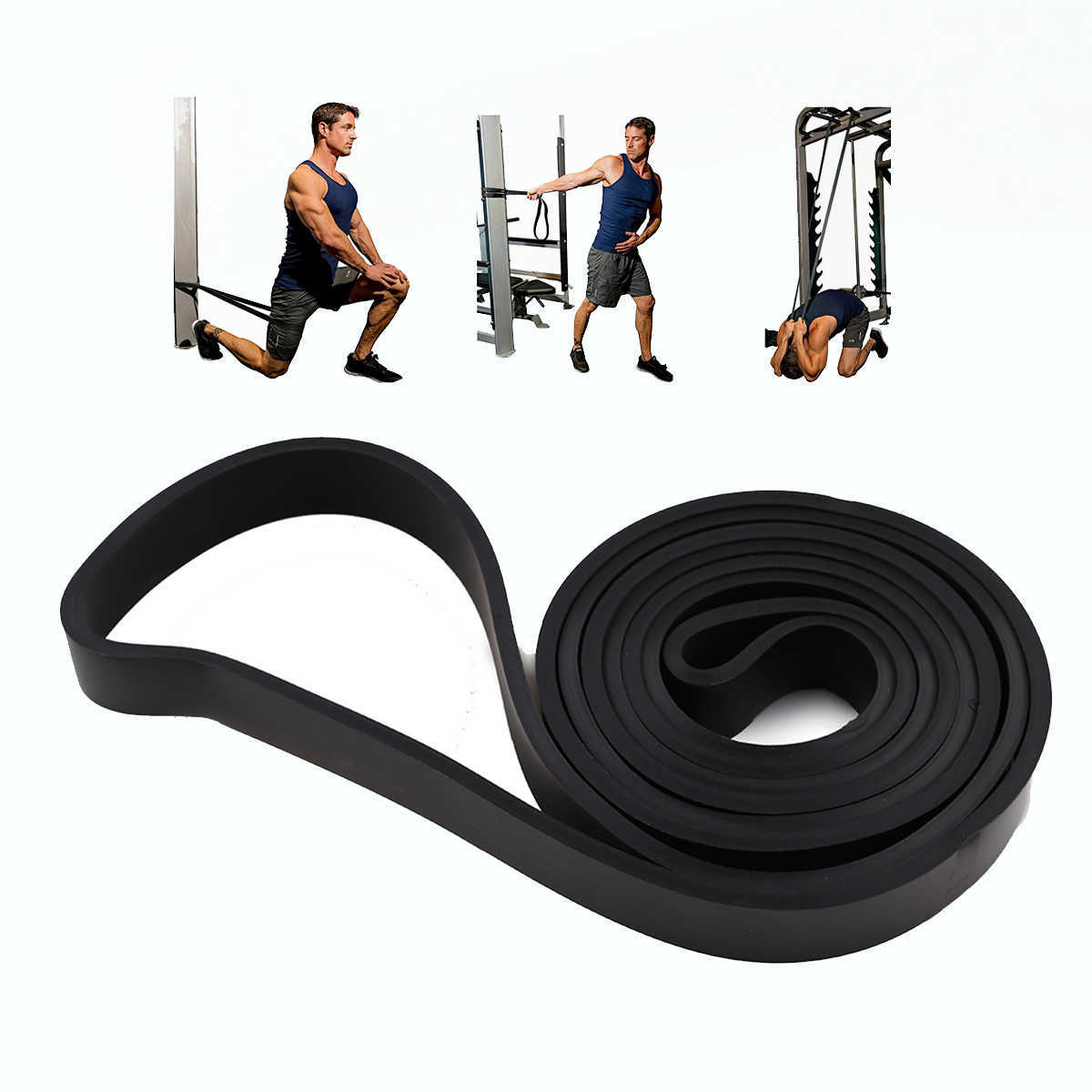 Weerstandsbanden 208cm Stretch Weerstandsband Oefening Expander Elastische band Pull Up Assist Bands Fitness Training Pilates Home Workout-riem HKD230710