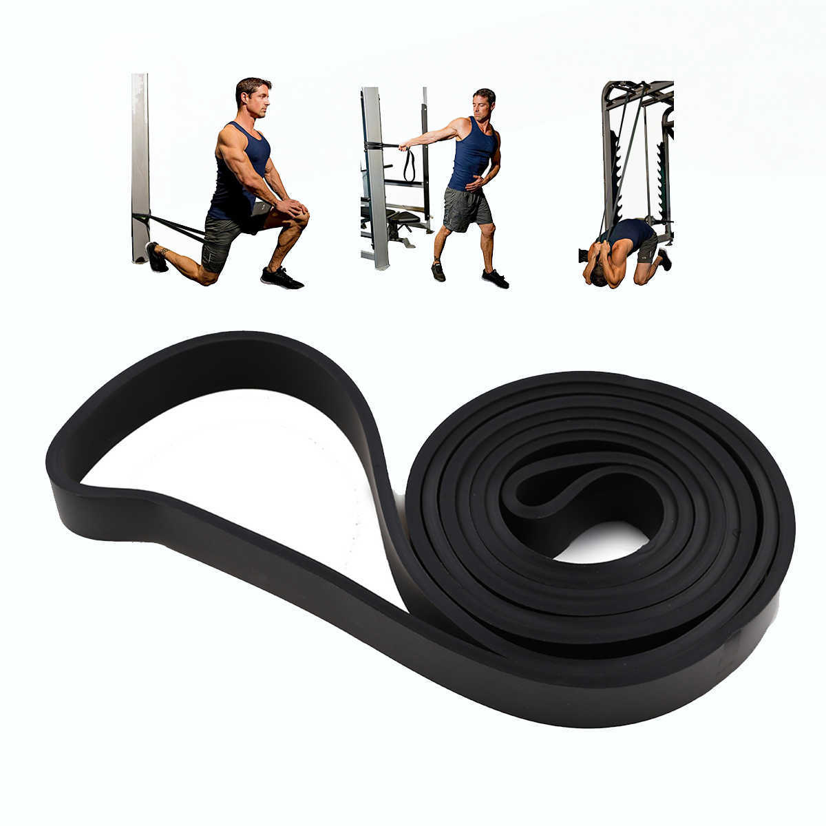 Fasce di resistenza 208 cm Fascia di resistenza elastica Espansione esercizi Fascia elastica Pull Up Assist Bands Allenamento fitness Pilates Cintura allenamento a casa HKD230710