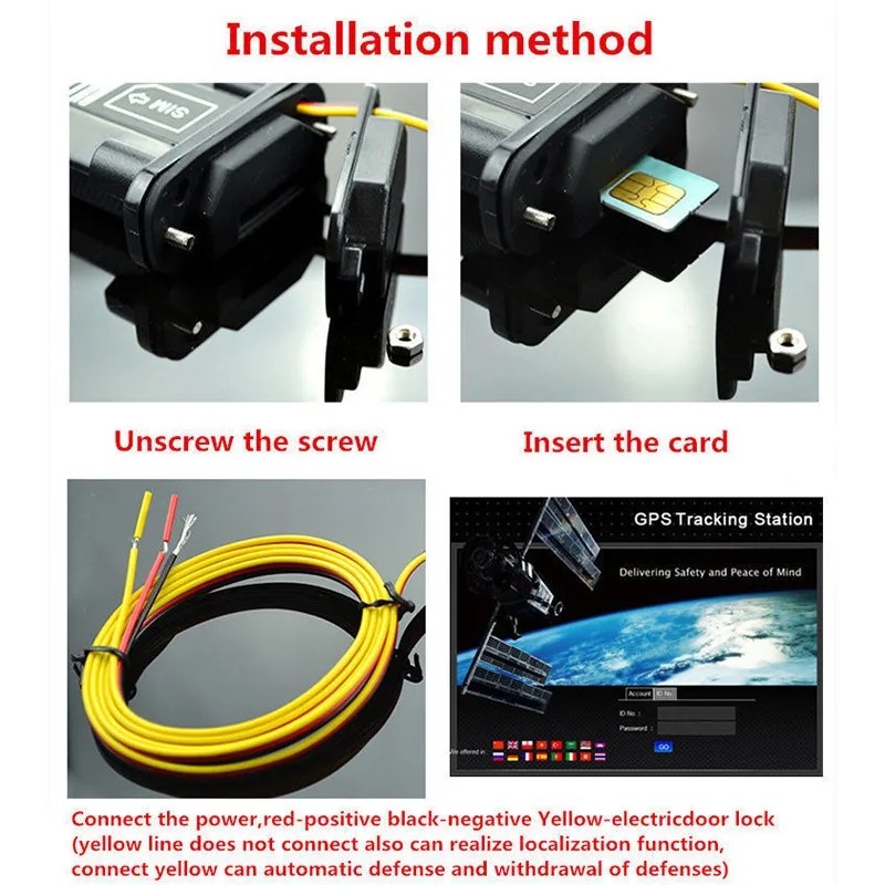 Bil Motorcykel Vattentät GPS Tracker Inbyggt batteri Realtids GSM GPRS Locator Spårningsenhet Inbyggd GPS Fordonslokalisering