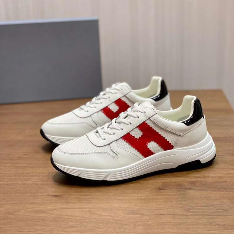 Mode Hommes Équipage Chaussures Habillées À La Mode Bas Mous Courir Baskets Italie Délicat Bas Haut Grille En Cuir Respirant Designer Casuals Chaussures De Sport Antidérapantes Boîte UE 38-45