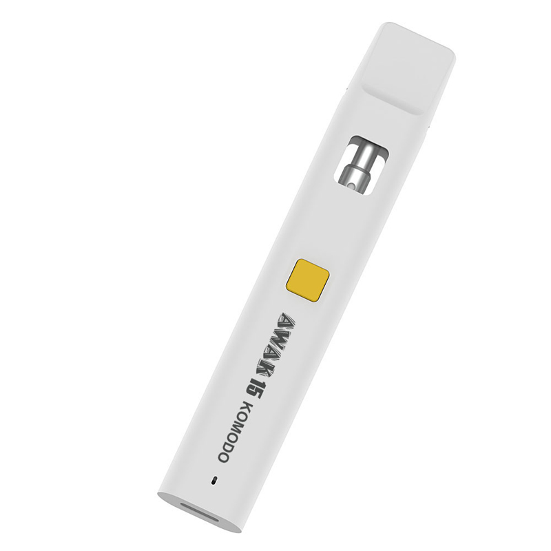 Komodo Awak 15 engångsvape VAPE POD PEN 1 ml 2 ml tjock olje Keramisk podkassett 300mAh Uppladdningsbart batteri