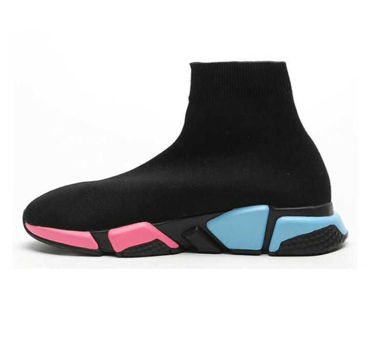 2023 chaussette chaussures hommes femmes Designer blanc noir rouge beige rose semelle transparente à lacets chaussures habillées jaune fluo hommes femmes chaussettes speed runner formateurs plate-forme baskets