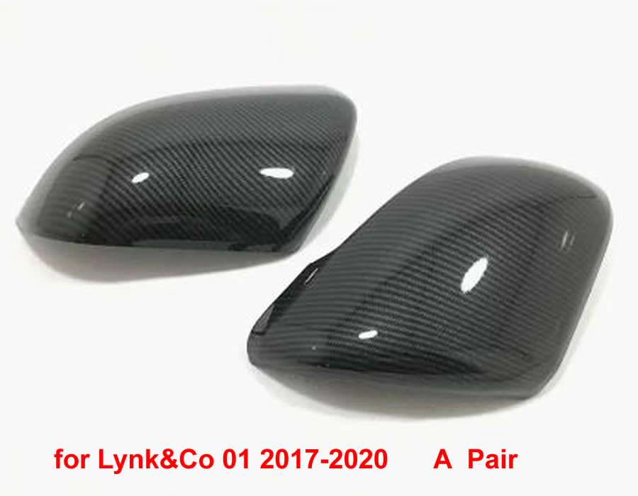 1 par för LynkCo 01 02 03/03+ 05 Bil Ytterbackspeglar Kåpa Sidobackspegel Shell Housin Kolfiber