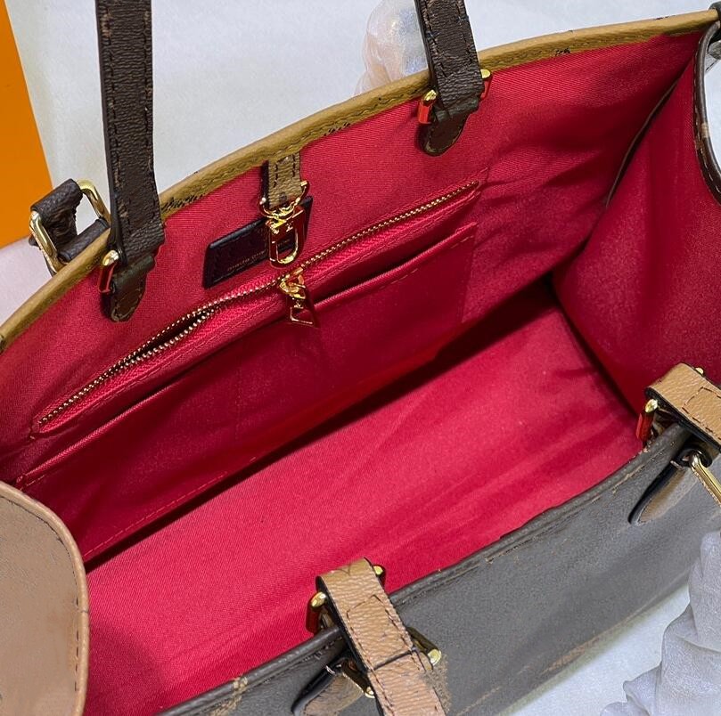 Femmes sacs à main Luxurys Designers fourre-tout sacs sérigraphie monogrammes motif en cuir véritable sac à bandoulière sacs à provisions