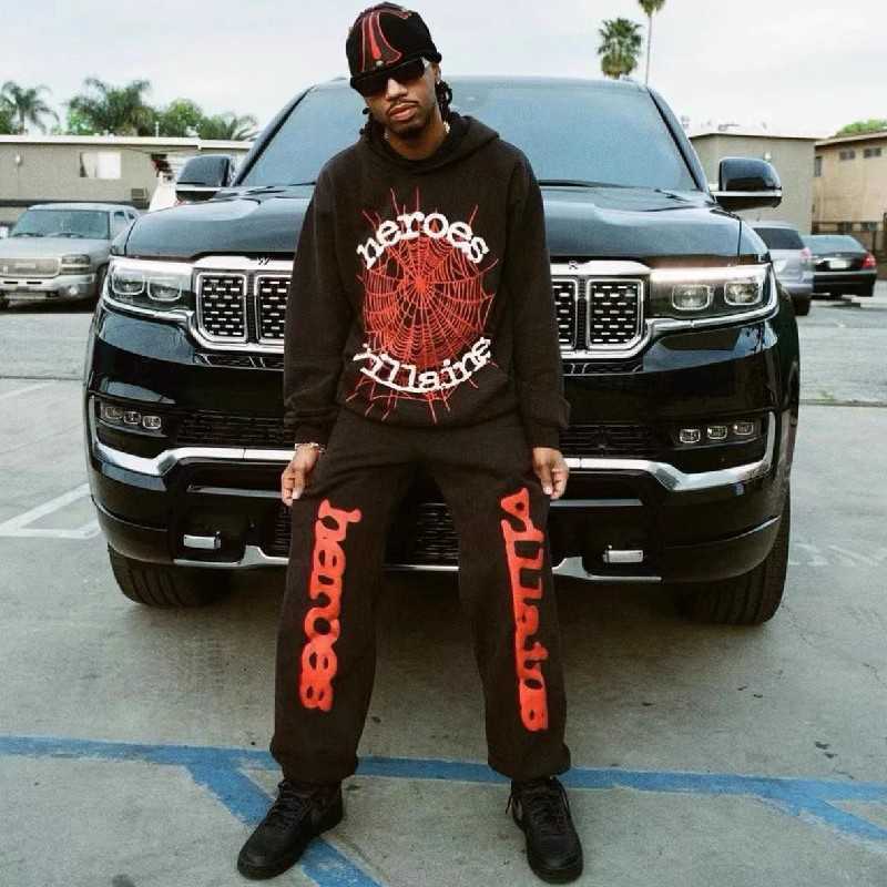 Spder Young Thug Metro Boomin Hooded Sweater Pants Rocky Same Style