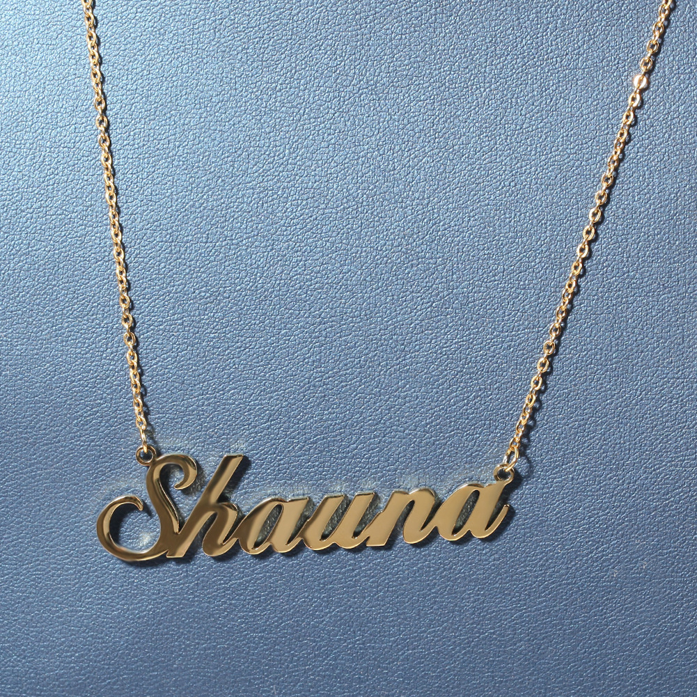 Personalized Name Custom Necklace Stainless Steel Pendant Fashion Jewelry Gift