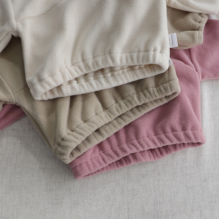 Vinter Nya Baby Långärmade Kläder Set Barn Tjocka Varma Sweatshirts + Byxor 2st Kostym Spädbarn Pojke Flicka Bomulls Fleece Outfits