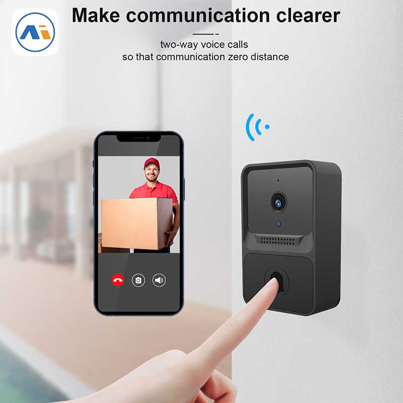 Z20 Smart Doorbell Caméra Wifi Appel sans fil Interphone Vidéo-Eye Télécommande pour appartements Porte Bell Ring Caméras de sécurité à domicile