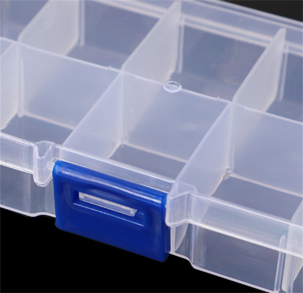 10 Grids Jewelry Storage Box Plastic Transparent Display Case Organizer Holder for Beads Ring Earrings Jewelry JL1516