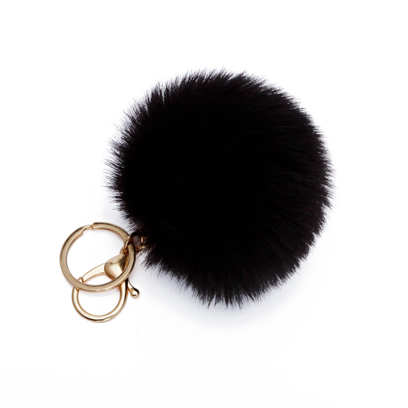 8cm pompons keychain keychain faux rabbit fur fur fluffy key key for pom balls escorties explists keyring make mass supplies bulk