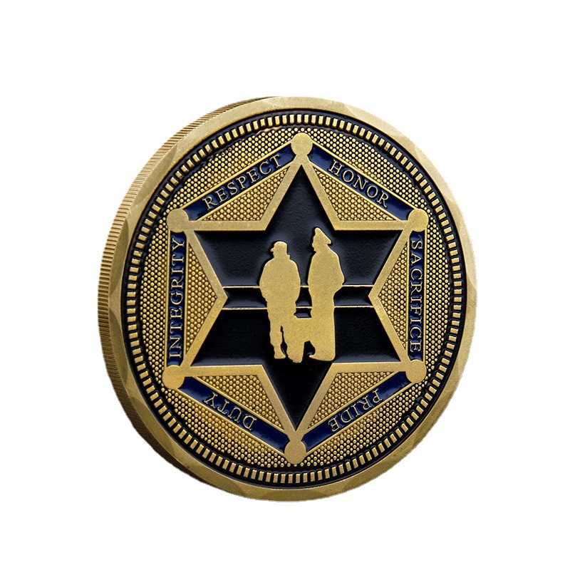Arts and Crafts Assault pozłacana moneta pamiątkowa Metalowa odznaka fana militariów pamiątkowy medal