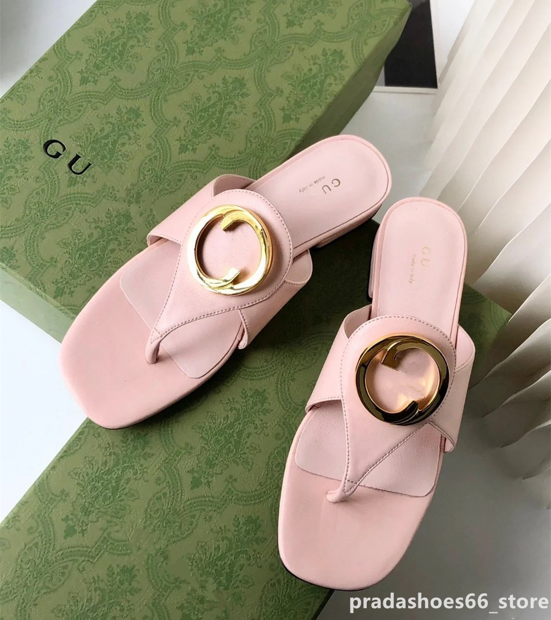 Paris 2023 Estate Nuove donne Sandalo Fashion Fibbia in metallo g metallo Tacco piatto Peep Toe Designer di marca Pantofole Tories Beach Outdoor Slides yls Infradito