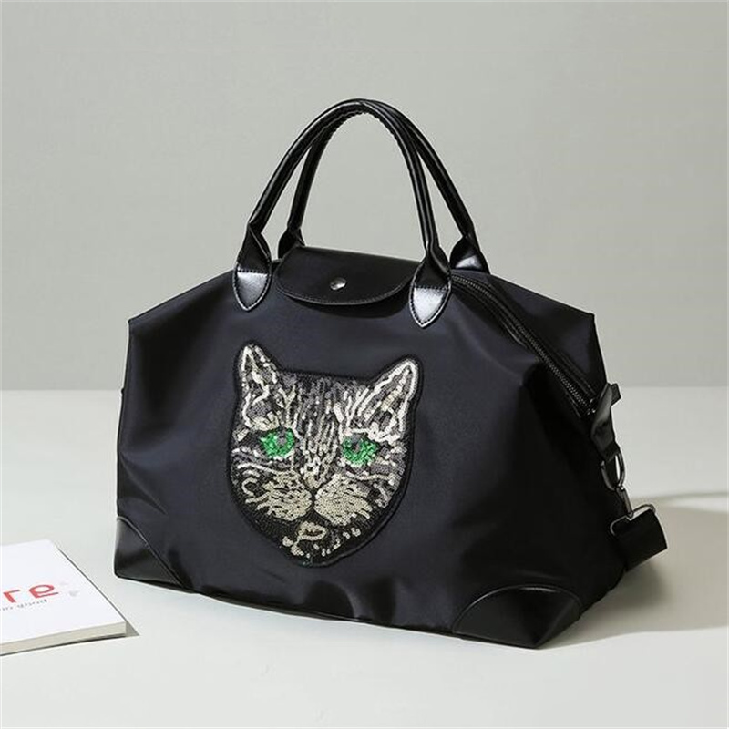 2023 neue Mode Hohe qualität Katze kopf Reisetaschen Große Kapazität Reisetasche Handgepäck Duffel Taschen Luxus Frauen Gepäck tasche