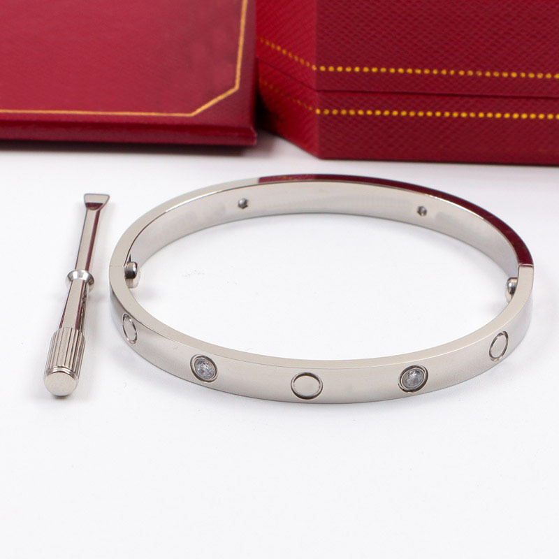 Bangle Bracelet Designer Bracelet for Woman Mens Nail Bracelet Titanium Steel Silver Gold Screwdriver Bracelets Couple Jewelry Accessories 0174 0rig