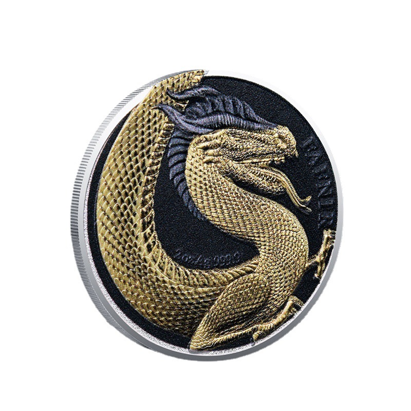 Arti e mestieri Golden Dragon Moneta commemorativa Medaglia commemorativa del commercio estero